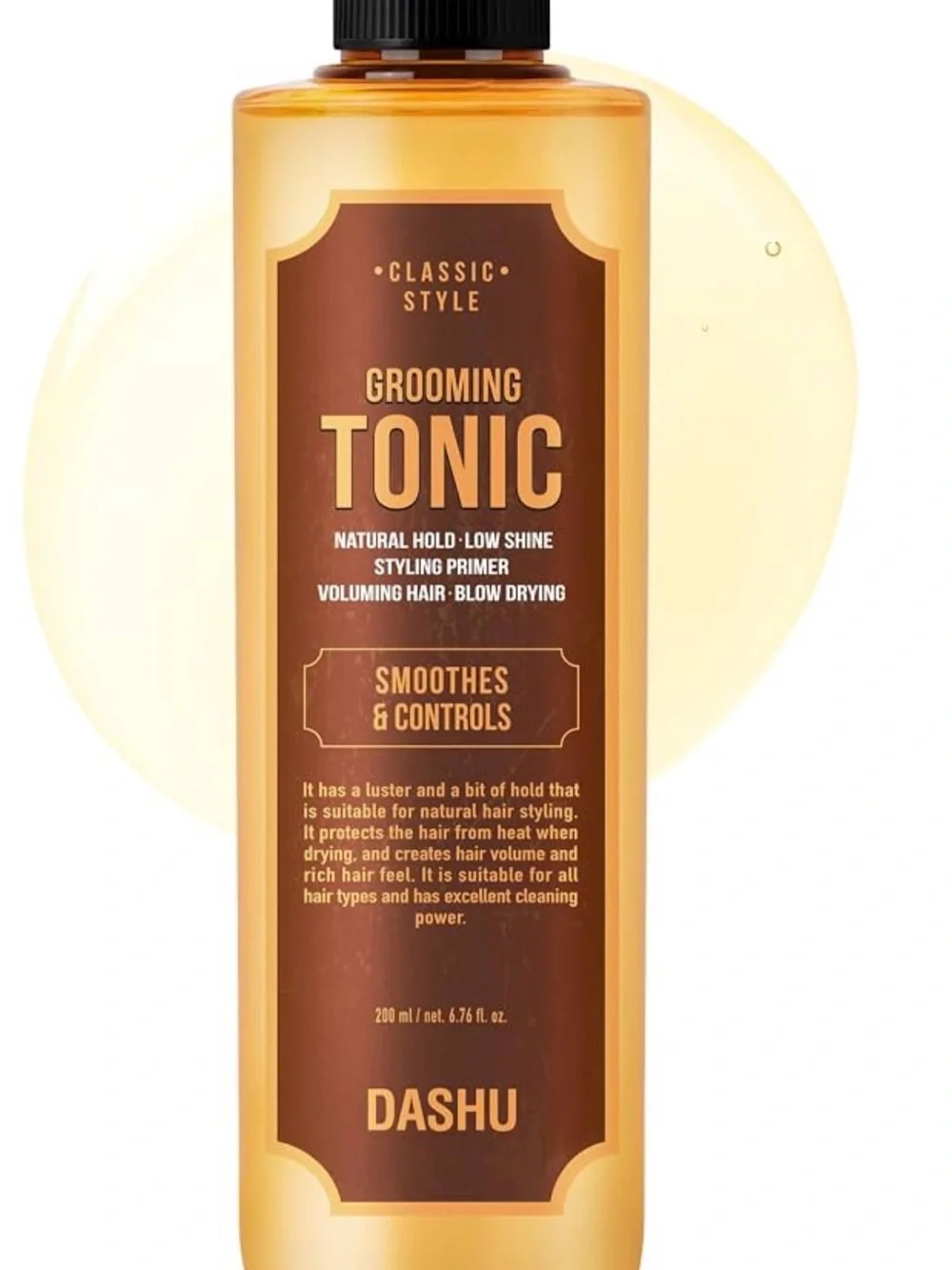 DASHU Classic Style Grooming Tonic Natural Hold Low Shine 6.76 oz